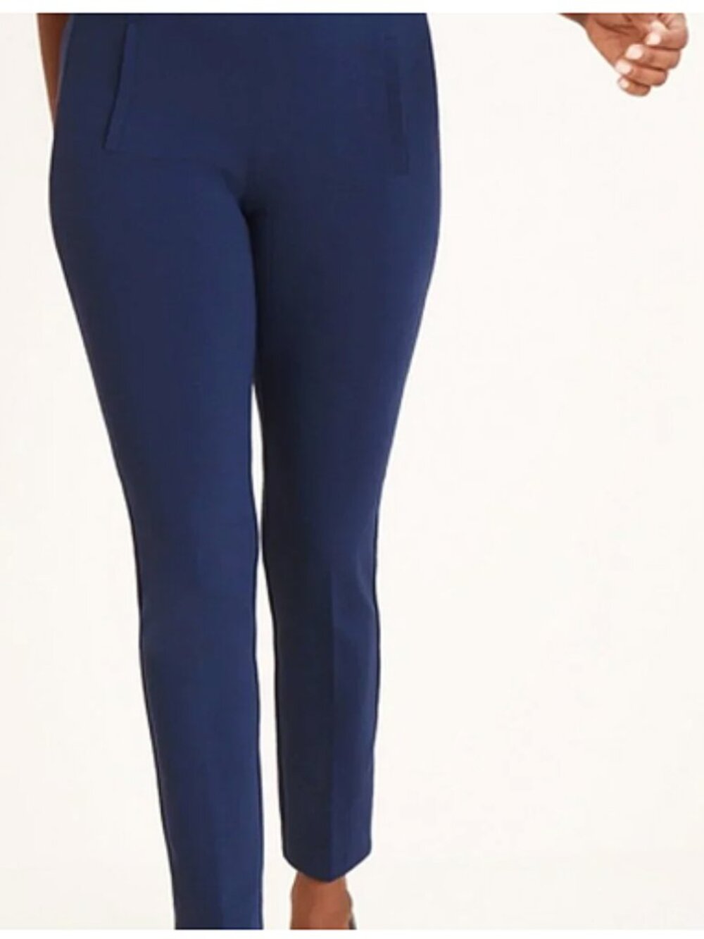Chico's Ponte Knit Navy Pull On Juliet Pants size 1